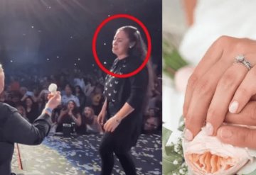 ¿No aceptó? Propuesta de matrimonio en concierto de Banda MS sale mal; mujer se habría negado