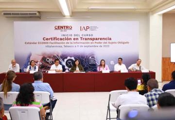 Inaugura Yolanda Osuna, curso para la Certificación en Transparencia para funcionarios del ayuntamiento