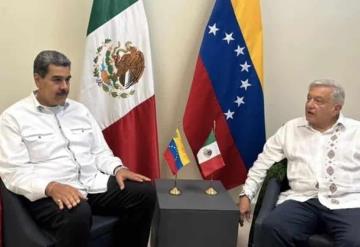 AMLO y Nicolás Maduro celebran reunión bilateral tras cumbre en Palenque, Chiapas