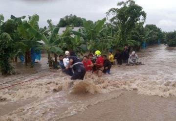 Reportan récord de lluvias en Tacotalpa