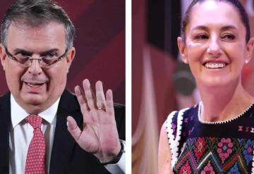 Claudia Sheinbaum celebra la permanencia de Marcelo Ebrard en Morena