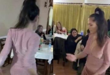 VIDEO: Mujer ´se destapa´ con baile en fiesta del trabajo y... ¡Quién iba a pensarlo!