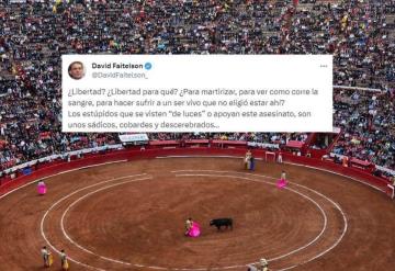 David Faitelson vuelve a criticar las corridas de toros