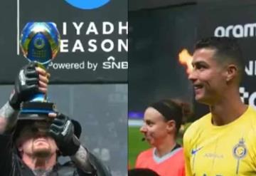 Cristiano Ronaldo quedó fascinado al ver a The Undertaker en la final del Riyadh Season de Arabia Saudita