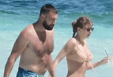 Así lucieron Taylor Swift y Travis Kelce en sus vacaciones por las Bahamas