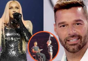 Ricky Martin sorprende al aparecer en concierto de Madonna