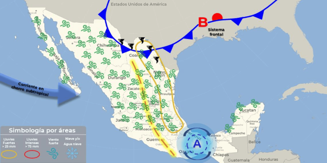 Frente frío 47 llega a México mañana 19 de abril y bajará el calor en estos estados