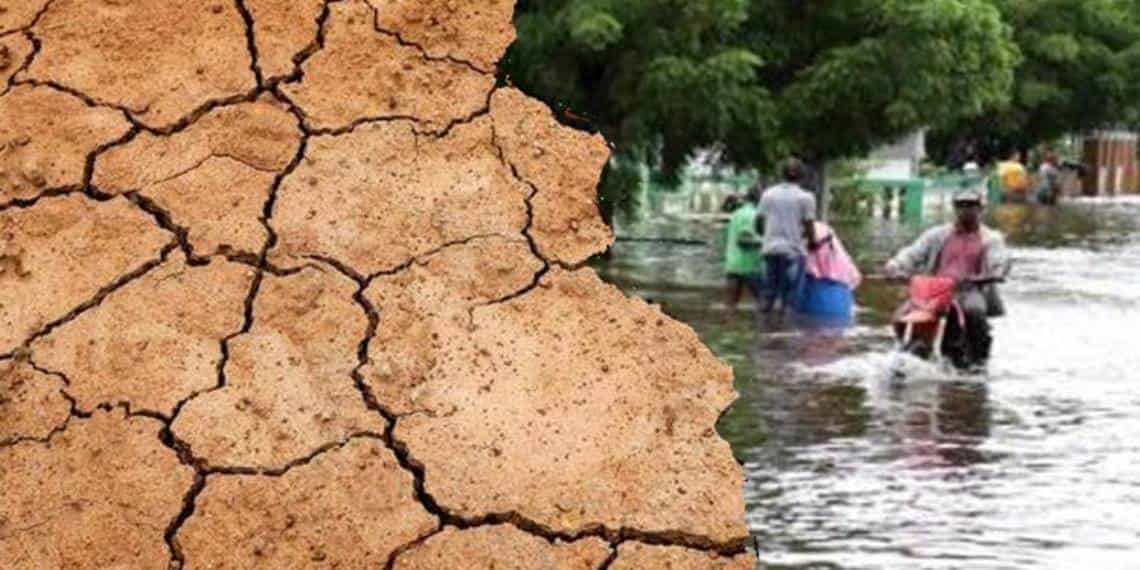 Inundación en sequía