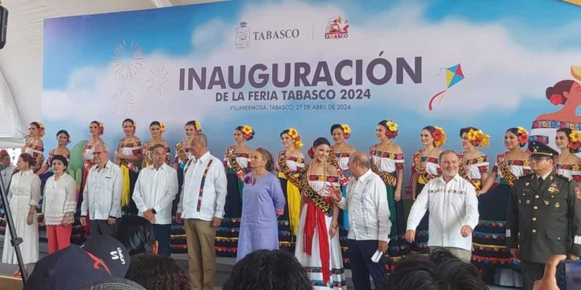 El gobernador de Tabasco, acompañado por funcionarios estatales y federales, inauguró este sábado la esperada Feria Tabasco 2024