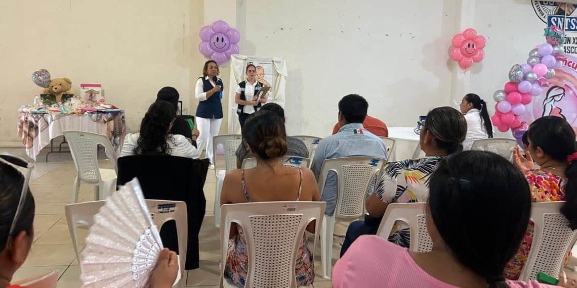 Realiza IMSS Tabasco Encuentro Educativo de Embarazo PREVENIMSS para pacientes gestantes