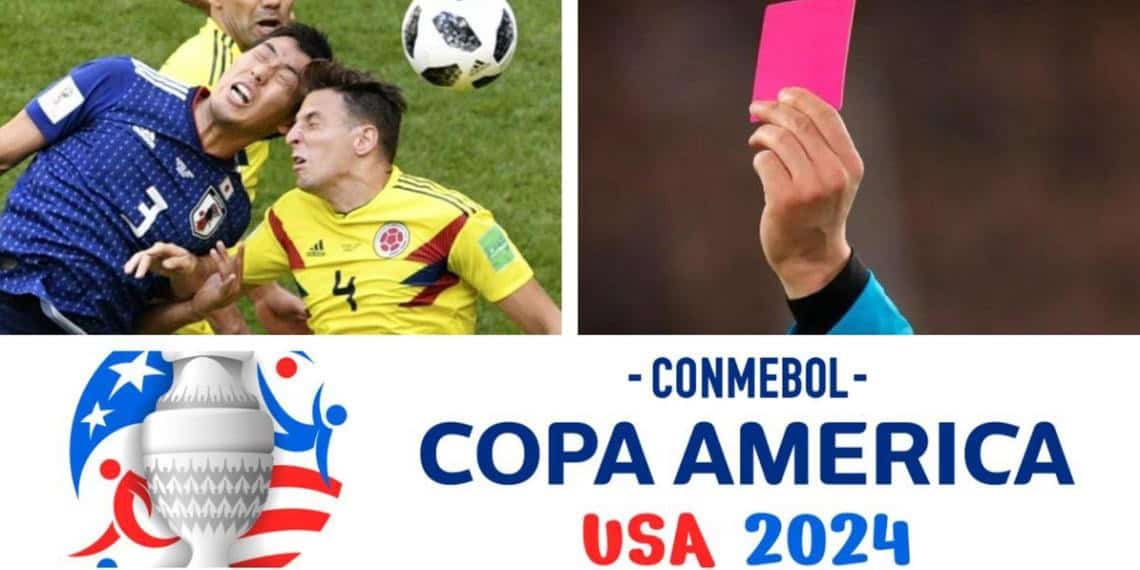 Conmebol anunció que se utilizará la tarjeta rosa en la Copa América