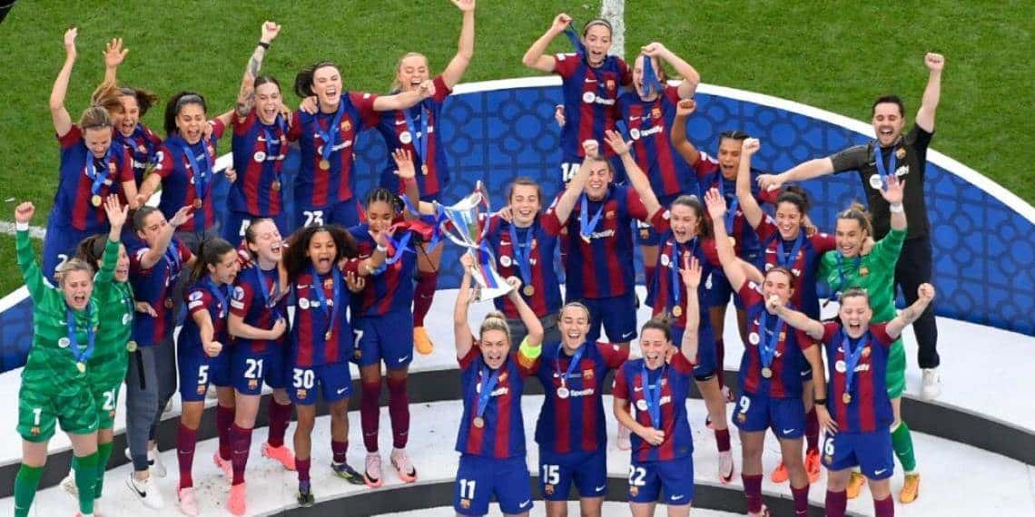Barcelona femenil es bicampeona de la Champions al derrotar al Lyon