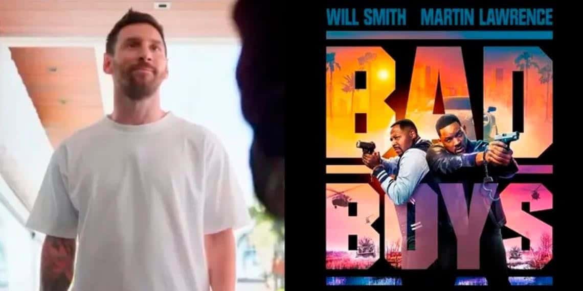 El campeón del mundo Lionel Messi hace un cameo en la promoción de "Bad Boys: Ride or Die"