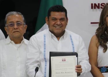 Javier May recibe constancia oficial como gobernador electo de Tabasco