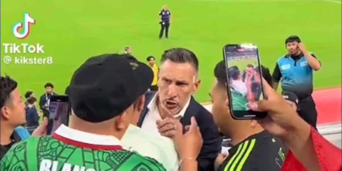 Chaco Giménez se encara con aficionados mexicanos que le reclaman fallas de Santiago
