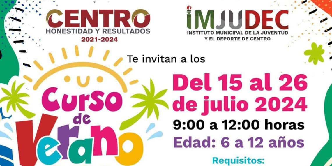 Abre Centro inscripciones para Cursos de Verano 2024