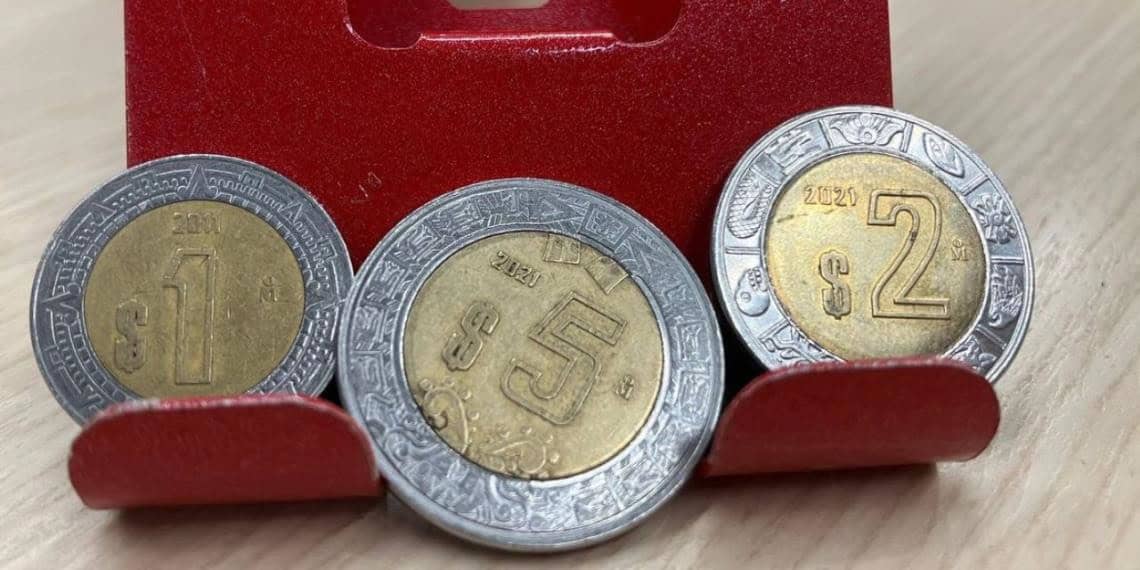 Así es el cambio que sufrirán las monedas de 1, 2 y 5 pesos a partir del 2025 en México