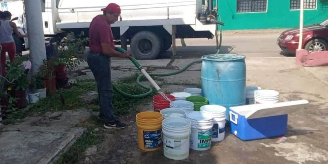 Sin agua en 23 zonas de Villahermosa