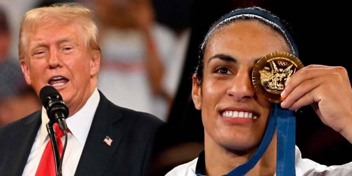 Donald Trump ataca a la boxeadora olímpica Imane Khelif y critica a Kamala Harris por su postura sobre el deporte femenino