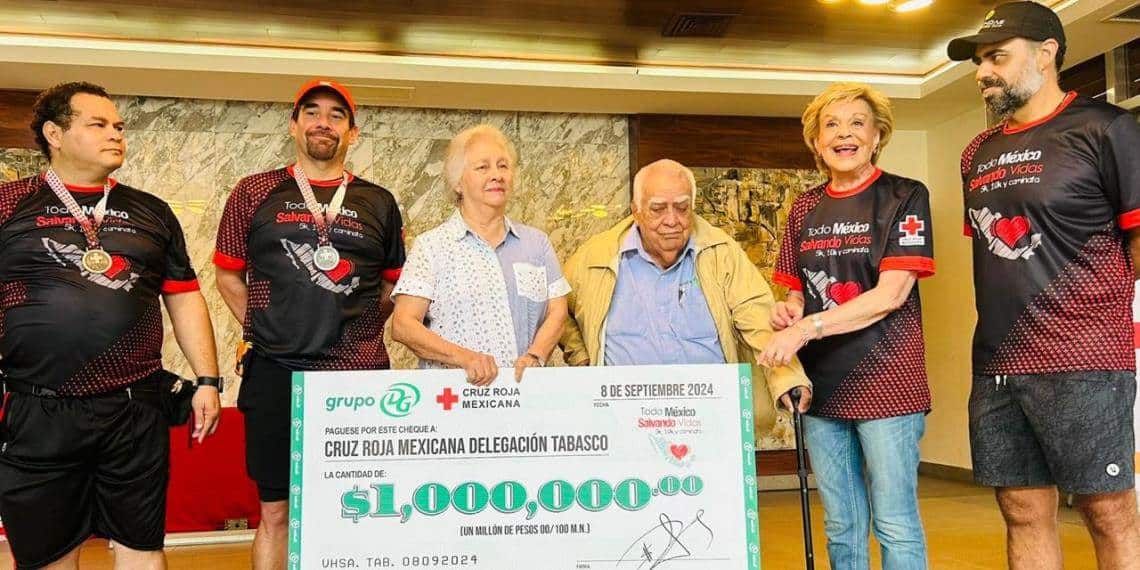 Cruz Roja Tabasco recibe importante donación de Grupo DG